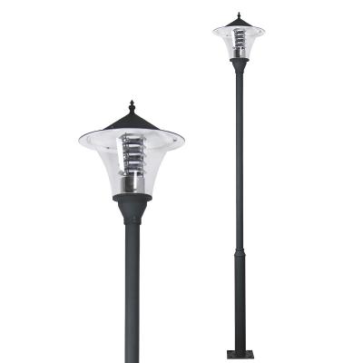 China D2116 Decorative Garden Street Light Pole , Iron Street Light Pole , Street Pole Light for sale