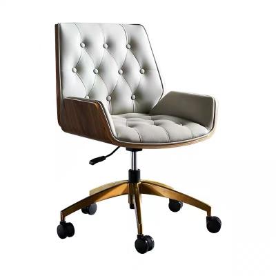 China Adjustable (height) Leisure Design Swivel Chair PU Cover bentwood meeting romm Design adjustable computer Dining Chair for sale