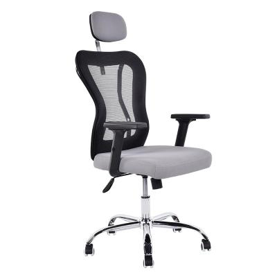 China Adjustable (height) Sale strong metal decoration high back headrest adjustable mesh executive boss manager ergonomic chair office for sale