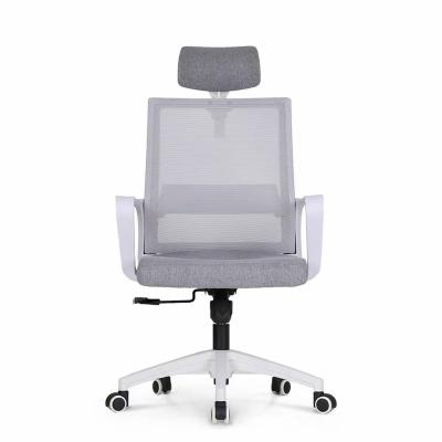 China Adjustable (height) Foshan Factory Direct Sale Cheap blue swivel mesh fabric plastic with headrest swivel office computer chair for sale