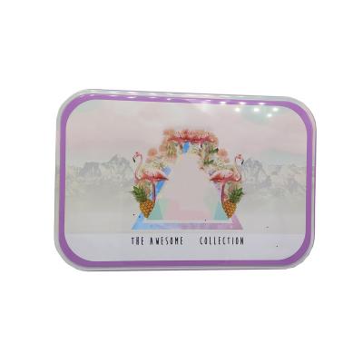 China Professional Cosmetics Manufacturer Gift Packaging Tin Can Metal Tinplate With Hinged Lid for sale