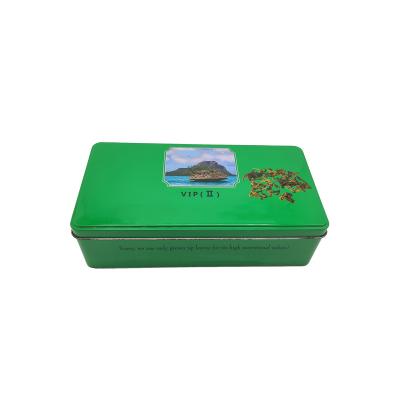 China High Quality Recycled Materials OEM Empty Metal Style New Rectangle Shape Tea Cans Tin Box For Gift for sale