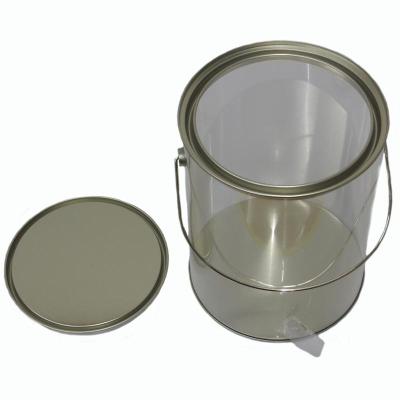 China Eco-friendly Pet Packaging / PVC Round PVC Tin Can Candy Packaging Round Pet Packaging for sale