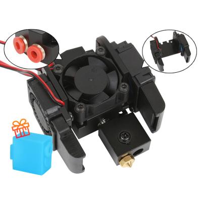 China 3D Printer Parts 3DSWAY 3D Printer Parts 2 IN 1 Dual Color Extruder Hotend Kit V6 Volcano J Head All Metal End Fan Hot Bracket 1.75mm for sale