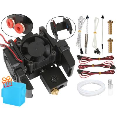 China 3DSWAY 3D Printer Components 3D Printer Dual Color Bowden Extruder 2 In 1 Out Nozzle Hotend Kit With 12/24v Fan For 0.4/1.75mm for sale