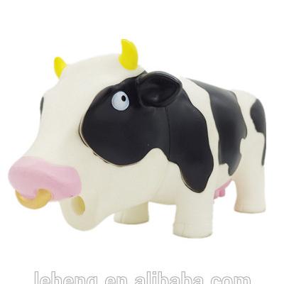 China 2019 Collection Best Selling Custom Products Plastic Make A Healthy Cow Animal Toy Squeeze Toy for sale