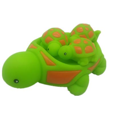 China Friendly Plastic Green Turtle Bath Toys Soft And Safe Good Prices for sale