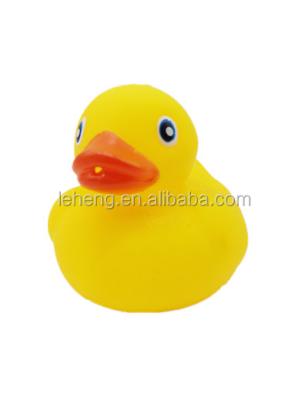 China Eco-friendly Material Fake Yellow Soft Rubber Spray Water Duck Baby Bath Toys for sale