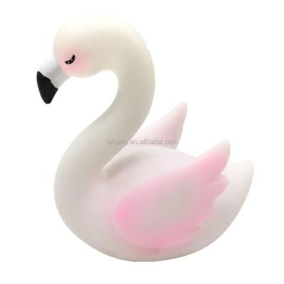 China Flamingo led light 2019 best selling wholesale plastic white flamingo led christmas table decoration sleep withnight light for kids elude glue toys for sale