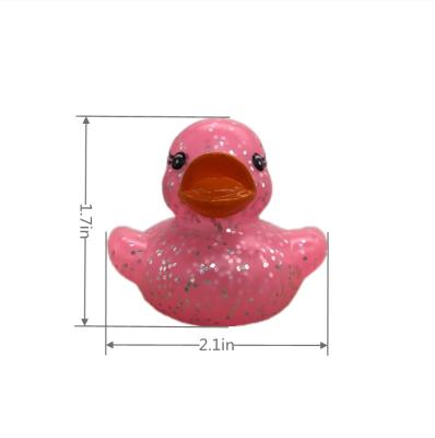 China Gold Powder Plastics Bath Plastic Waterproof Touch Colorful Lightweight Duck for sale