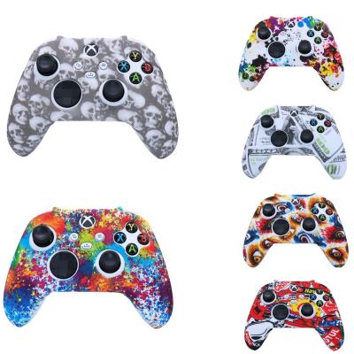 China -20â „ ƒ at +90â „ ƒ Printing X Box Series X Controller Silicone Cover Rubber Skin Grip Case Protective for x box siries x console Gamepad Controller for sale