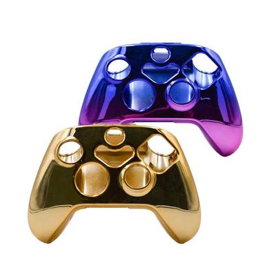 China For xbox s PSP xbox x gold chrome cover skin protector electroplated Case Controller Gamepad Shell Cover For Xbox X Series S Gamepad for sale