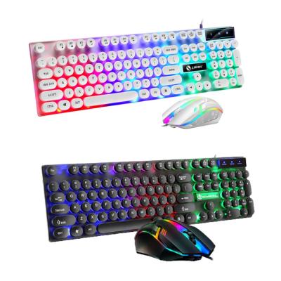 China Gamer Mouse and Keyboard Combo USB Cable Light Kits Wired LED Backlit Ergonomic PS5 Game Accessories Keyboard Mouse Set for sale