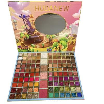 China Huda New Eyeshadow Palette High Waterproof Dye Waterproof Cosmetics Make Up Eyeshadow Palette for sale