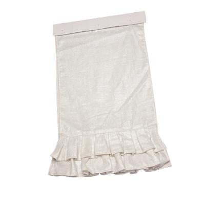 China New Arrival Modern Dining Table Runners White Single Ruffled Dashboard Runner for sale