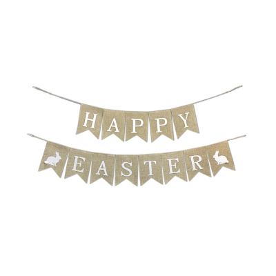 China High Quality Festival Home Decoration Felt Happy Easter Banner Flip Easter Party Decoration Banner for sale