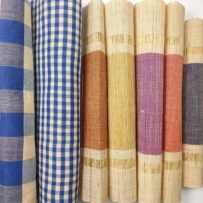 China Modern High Quality Home Decoration Blinds Handmade Woven Curtains Ramie Shade Natural Backdrop for sale