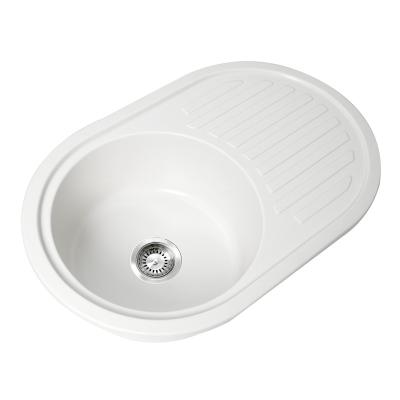 China Without faucet china wholesale price small nano kitchen sink round bowl above countertop for sale