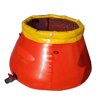 China Collapsible Water Bladder Storage Water Tank Irritation Granular Bulk Agriculture Products PVC 5000 Liters for sale