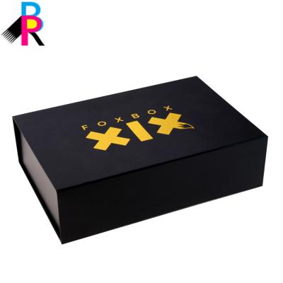 China Recycled Materials Factory Printing Good Design Wading Recycled Black Cloth Hat Shoe Boxes for sale