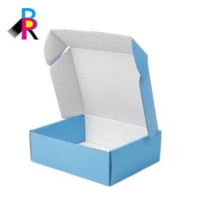 China Full Color Mailing Package Box Matt Laminated Shipping Mailers Boxes Corrugated Printing Recyclable for sale