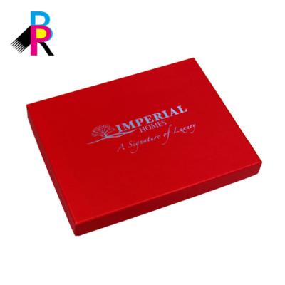 China Large Wholesale High Quality Recyclable Matt Red Colored Christmas Box for sale