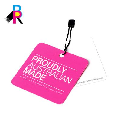 China Good Quality Sustainable Custom Logo Label Eco - Friendly Paper Label For Clothing / Bags / Shoes for sale