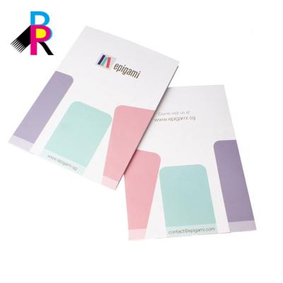 China Paper Customized A4 A5 Paper Folder High Quality Colorful Printing for sale