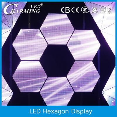 China Indoor special designHexagon P6 full color LED display /LED video wall / indoor LED screen for sale