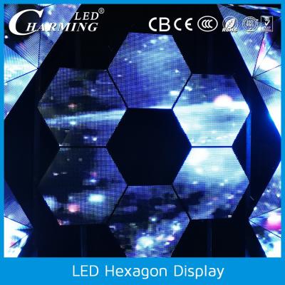 China Indoor hot! ! ! Full Color Hexagon Interior Design /RGB P6 LED Video Display Panel for sale