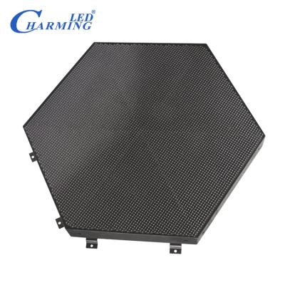 China Club new arrival hexagon shape portable digital hd led display light for indoor wall decoration for sale