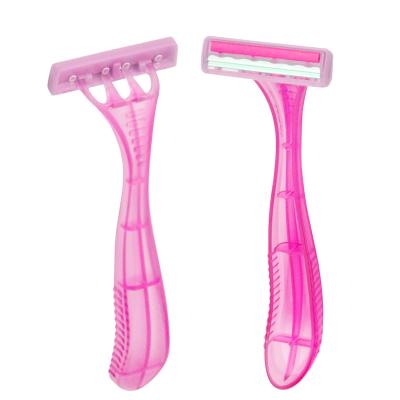 China Twin Blades Disposable Razor Blades Women Twin Blades Shaving Blades Razor for sale