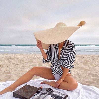 China Best Selling Image Amazon Women Wide Brim Straw Panama Roll Up Fedora Beach Sun Hat Belt Buckle for sale