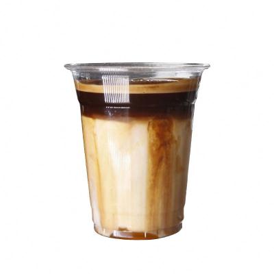 China Food Grade Portable Hot Cold Stylish Fancy Biodegradable Coffee Beverage Drinkware Disposable Plastic With Lids for sale