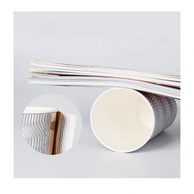 China Factory Wholesale Disposable Logo Printed Silver Take Away Coffee Disposable Paper Cup For Hot Drinks for sale