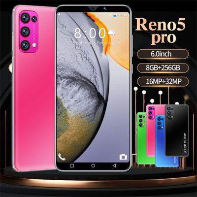 China Dual SIM Card Brand Mobile Phone 8GB RAM 256GB ROM celulares Reno5 pro Smartphone Dropshipping Original China for sale