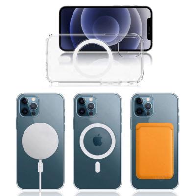 China Magnetic For iphone 12 Pro Case With Charger Original Retail Packing Clear Magnetic 12 Pro Mini Phone Cover For Iphone Case for sale