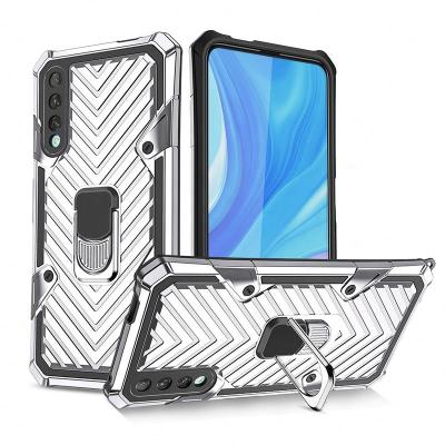 China Unique/Hard/Soft/OEM Shockproof Hybrid New Arrivals Pc+Tpu Ring Case Magnet Stand Phone Case For Huawei Y9s for sale