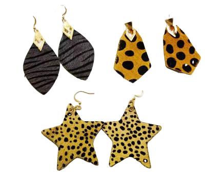 China Fashion New Design Various Shapes Leopard Plush Vintage Simplicity Temperament Women's Earrings for sale