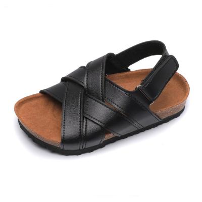 China Boys Flat Comfy Beach Sandals Anti-slippery Weave Kids Sandals for sale