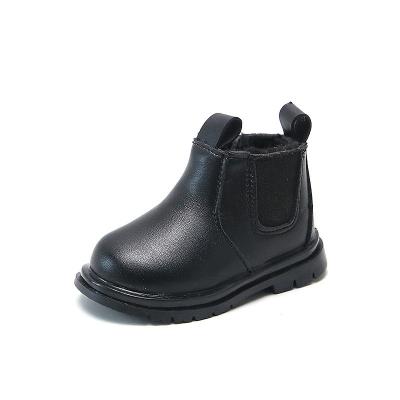 China New Style Round PU Leather Zipper Up Chelsea Boots Round Toe Kids Martin Boots Kids Boots For Toddlers for sale