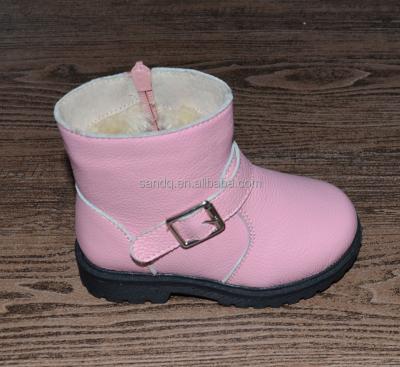 China Genuine Leather TPR Toddler Girls Snow Boots for sale