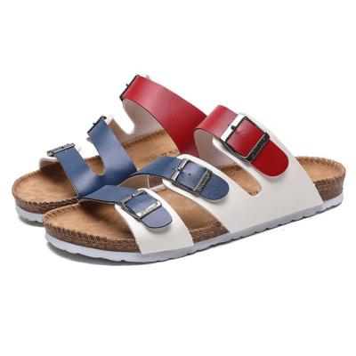 China Men's And Women's Summer Slippers Round Unisex Slides For Beach Adult Sandals Buckle Strap Adjustable Sandals for sale