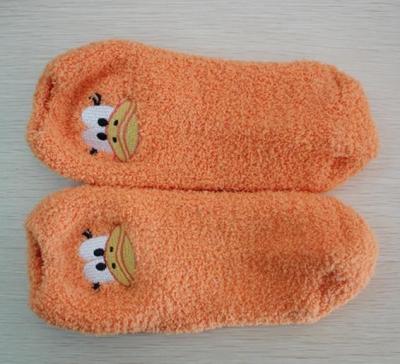 China Custom design, color knitted soft comfortable cotton Embroidery Animal Socks for sale