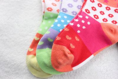 China Custom design, color soft knitted children′s Terry Cotton Socks for sale