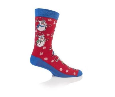 China Feet Novelty Snowman Christmas Socks for sale