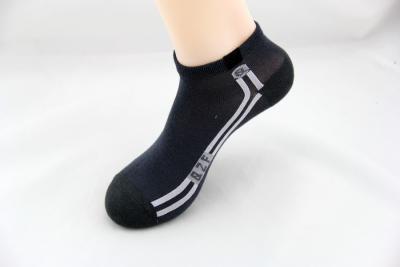 China custom logo, design, color knitted cotton black sports socks for sale