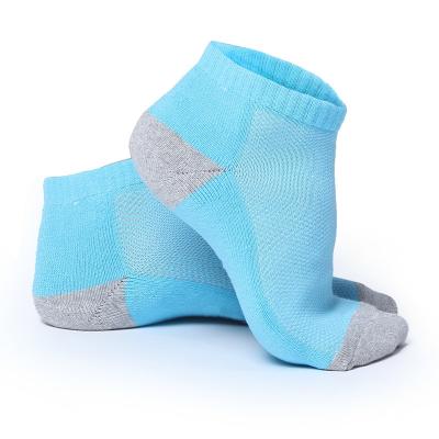 China Custom Mens/Women sport half cushion color toe/heel ankle socks for sale