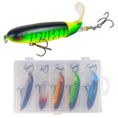 China 5pcs ABS Plastic Bait Set 13.2g/11cm Water Top Pencil Hard Fishing Lures Bait Suitable For Outdoor Fishing, Ocean Top for sale