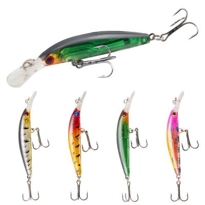 China ABS Plastic Luya Lure Simulation Sinking Minnow Lure 4.8g/7.8cm Freshwater With Ring Beads Fishing Lures for sale